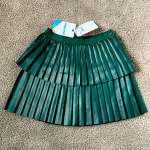Mayoral NWT green pleated skirt size 8